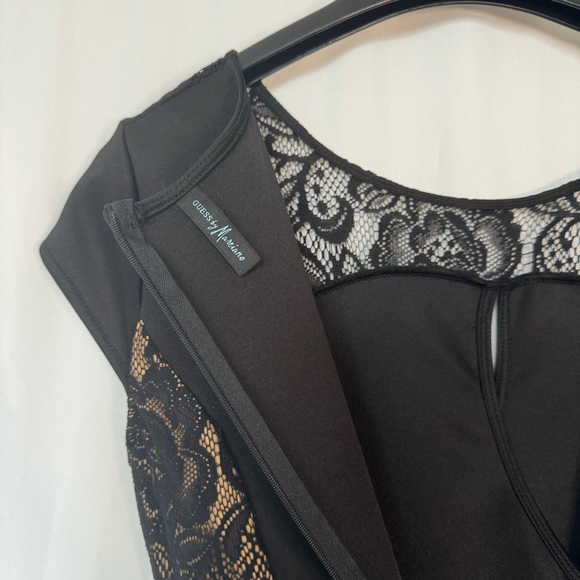 Guess by Marciano Black Cocktail Dress with Lace NWT - Picture 3 of 7